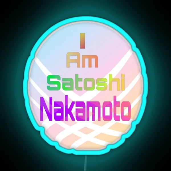 I Am Satoshi Nakamoto On Demand RGB Neon Sign
