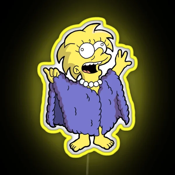 I Am The Lizard Queen RGB Neon Sign
