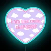 Neon Clouds Heart Sign: Whimsical Main Character Home Decor Accent Lighting