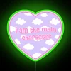 Main Character Clouds Heart RGB Color Changing Neon Room Sign Decor