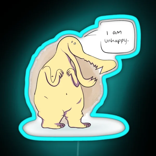 I Am Unhappy RGB Neon Sign