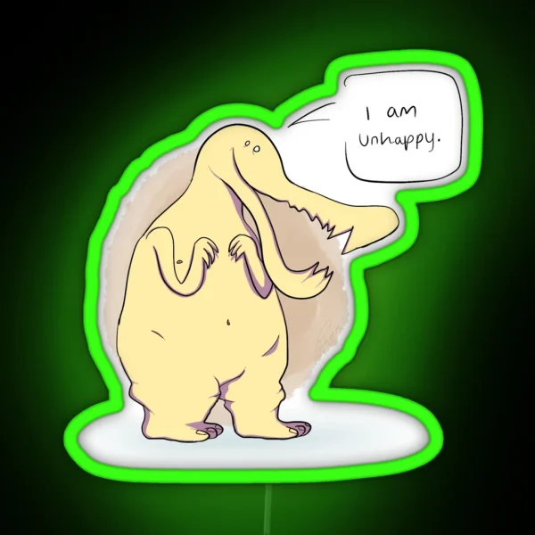 I Am Unhappy RGB Neon Sign
