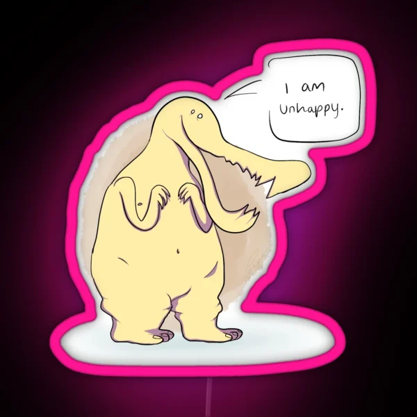 I Am Unhappy RGB Neon Sign