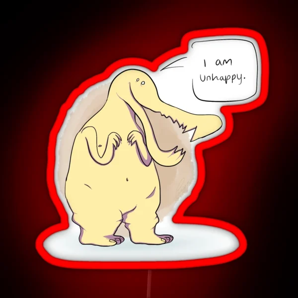 I Am Unhappy RGB Neon Sign