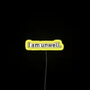 Modern RGB Neon Sign with Changeable Messages and Colors Display