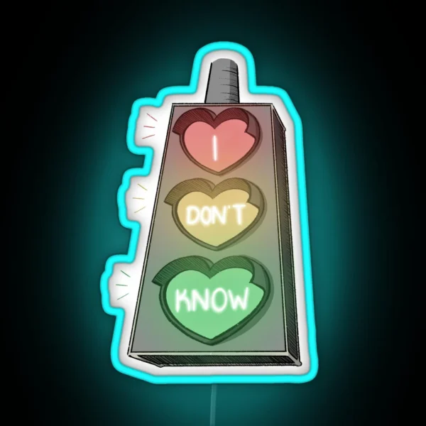 I Ask The Traffic Lights RGB Neon Sign