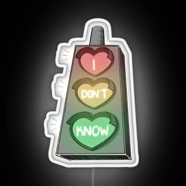 I Ask The Traffic Lights RGB Neon Sign