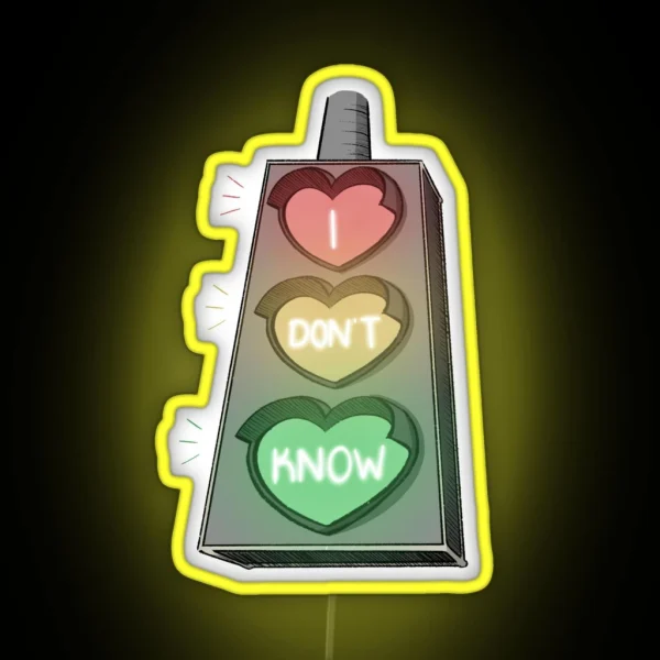 I Ask The Traffic Lights RGB Neon Sign