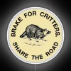 Colorful 'I Brake For Critters' Neon Sign for Outdoor Decor
