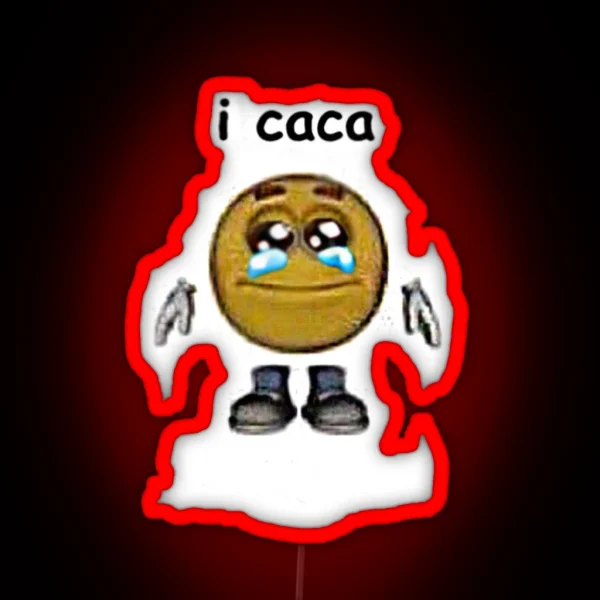 I Caca Cursed Emoji RGB Neon Sign