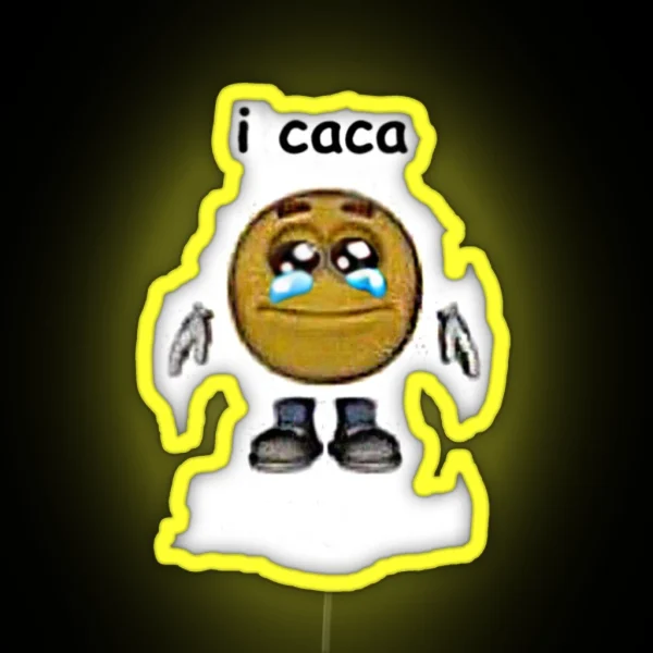 I Caca Cursed Emoji RGB Neon Sign