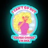 RGB Neon Sign - Stay Home Sick Funny Health Humor Decoration