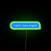 Vibrant Neon Sign Displaying Iconic Chapter iMessage RGB Colorful Typography