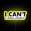 Vibrant LED Dance Floor Sign with Color-Changing RGB Neon Lights Setup