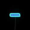 Colorful Hockey Themed Neon Sign with Vibrant RGB Illuminated Letters
