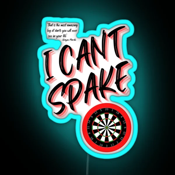 I Can T Spake Wayne Mardle Iconic Saying RGB Neon Sign