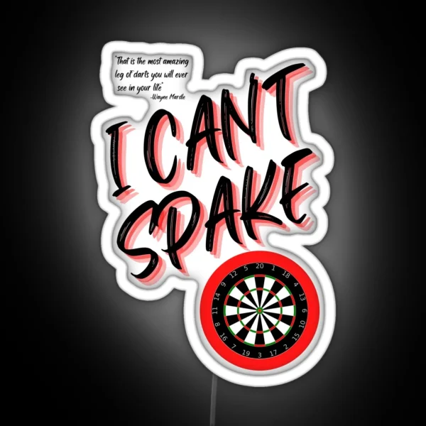 I Can T Spake Wayne Mardle Iconic Saying RGB Neon Sign