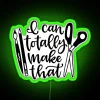 RGB Neon Sign with Customizable Colorful Letters and Bold Typography