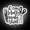 Customizable colorful RGB neon sign with personal message or logo.