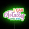 RGB Neon Wall Sign with Personalizable Customizable Colorful Art Design