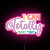 Customizable 3-color RGB neon lighted sign for personalization and decoration.