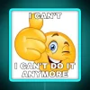 Retro Futuristic RGB Neon Sign with 'I Cant Do It Anymore'
