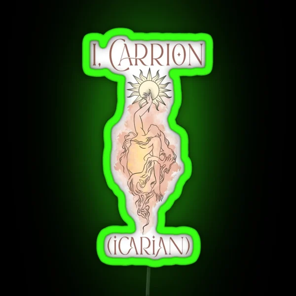 I Carrion Icarian RGB Neon Sign