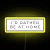 RGB LED Canvas Wall Art Home Decor Sign I Rather Be Home