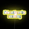 LED Book Lover Decorative Sign with Colour Changing Text Message