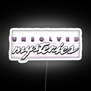 I D Rather Be Watching Unsolved Mysteries RGB Neon Sign