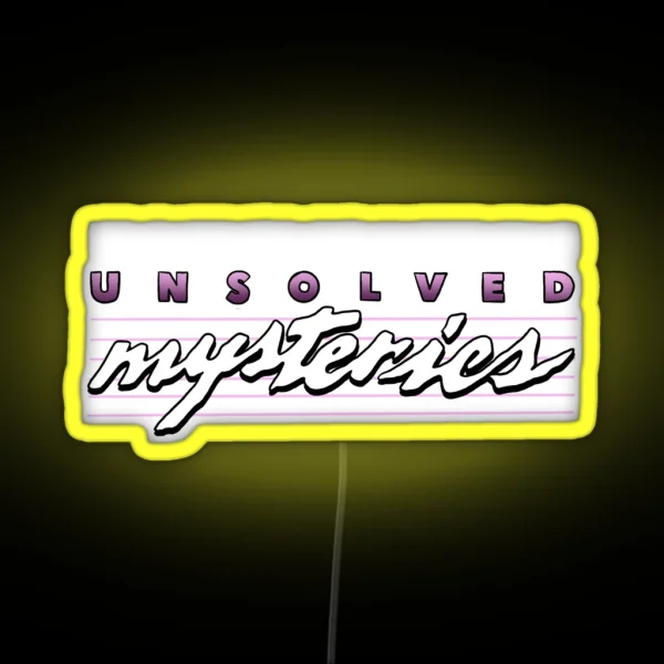 I D Rather Be Watching Unsolved Mysteries RGB Neon Sign