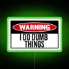 Add vibrant personality with customizable RGB neon decorative wall signs.