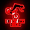 RGB Neon Sign for Mountain Bikers with Humorous Stunt Theme