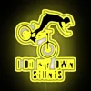 Colorful LED Mountain Biker 'I Do My Own Stunts' Neon Sign