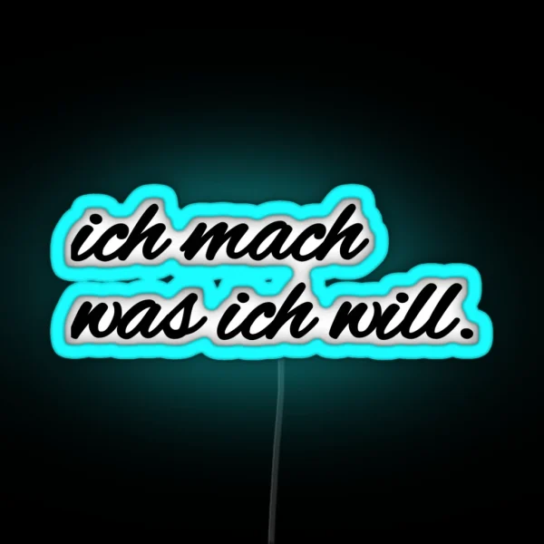 I Do What I Want RGB Neon Sign