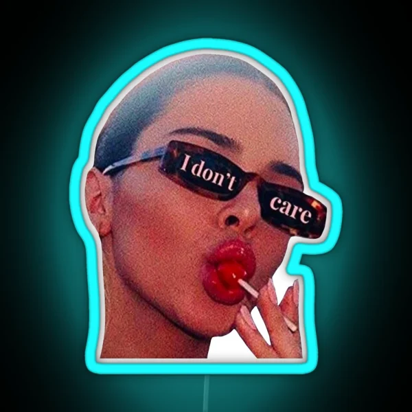 I Don T Care RGB Neon Sign