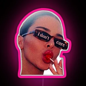 I Don T Care RGB Neon Sign
