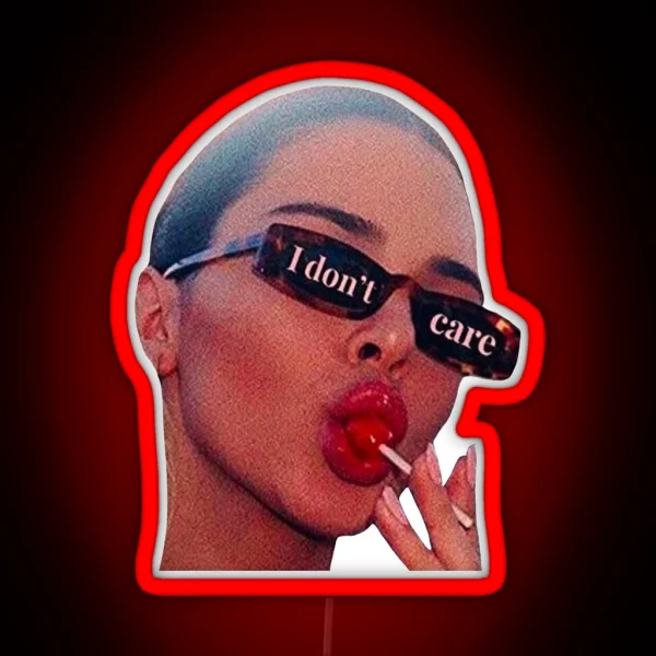 I Don T Care RGB Neon Sign