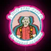 Emotional Distress in a Vibrant, Edgy RGB Neon Light Display