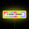 Neon Traffic Sign Alert with Color Changing LED Warning Message