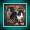 RGB Neon Meme Portrait Sign Inspired by Descartes' Iconic Philosopher Quote