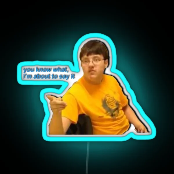 I Dont Care That You Broke Your Elbow Vine RGB Neon Sign
