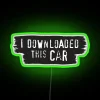 Vibrant LED car meme decoration for fun gaming rooms online