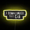 Eye-catching customizable LED car meme neon sign for home decor