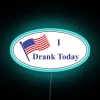 I voted today neon campaign decor with colorful RGB lighting