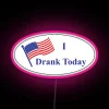 RGB LED neon 'I Voted' sign in bold, colorful design.
