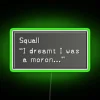 RGB Neon Sign with Squall Leonhart Quote Dialogue Box Design