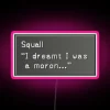 RGB illuminated dialogue box quote from Final Fantasy VIII's protagonist.