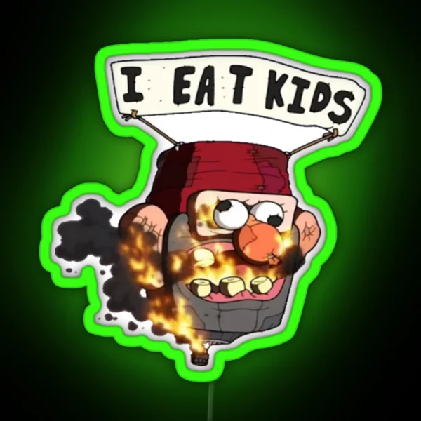 I Eat Kids Gravity Falls RGB Neon Sign