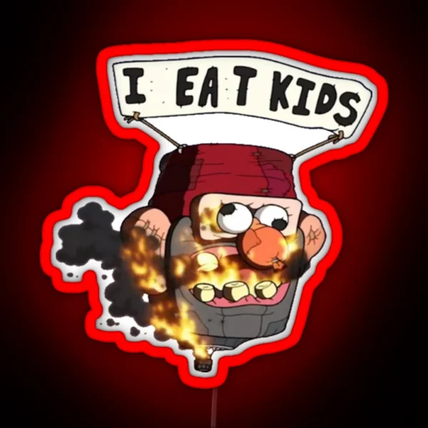 I Eat Kids Gravity Falls RGB Neon Sign